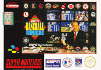 ESPN Baseball Tonight PAL Super Nintendo PAL box art